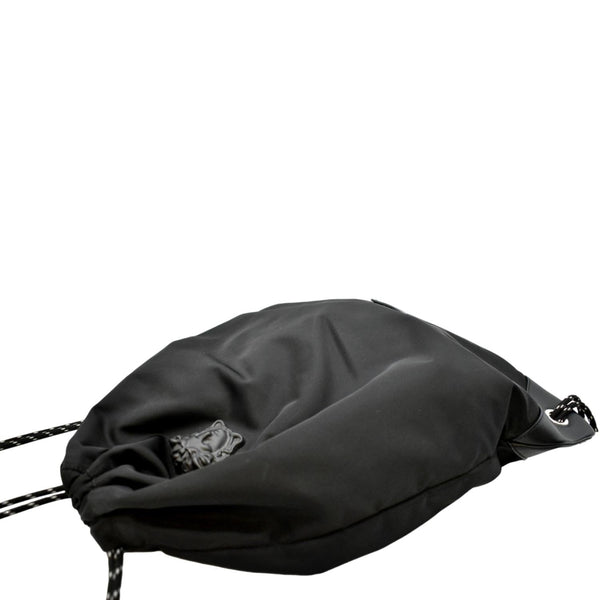 VERSACE La Medusa Drawstring Nylon Backpack Bag Black