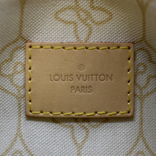 LOUIS VUITTON Nautical Speedy 25 Bandouliere Damier Azur Shoulder Bag White