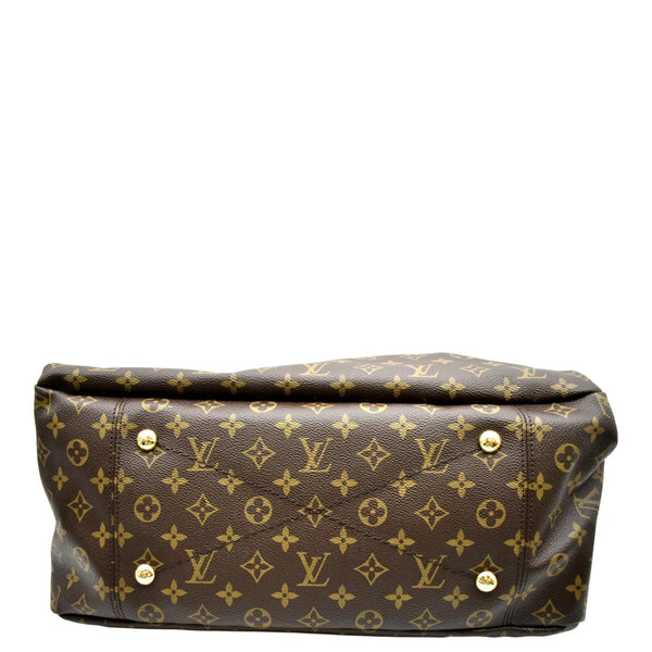 LOUIS VUITTON Artsy MM Monogram Canvas Hobo Bag Brown