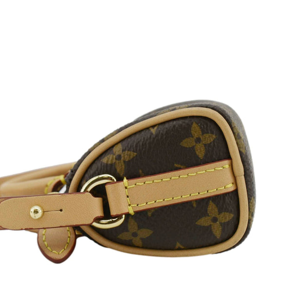 LOUIS VUITTON Speedy Monogram Canvas Bag Charm Brown