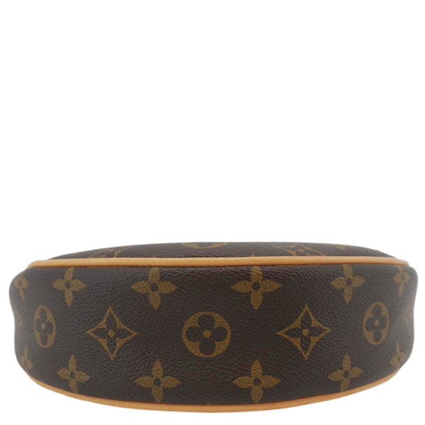 LOUIS VUITTON Loop Half Moon Monogram Canvas Shoulder Bag Brown