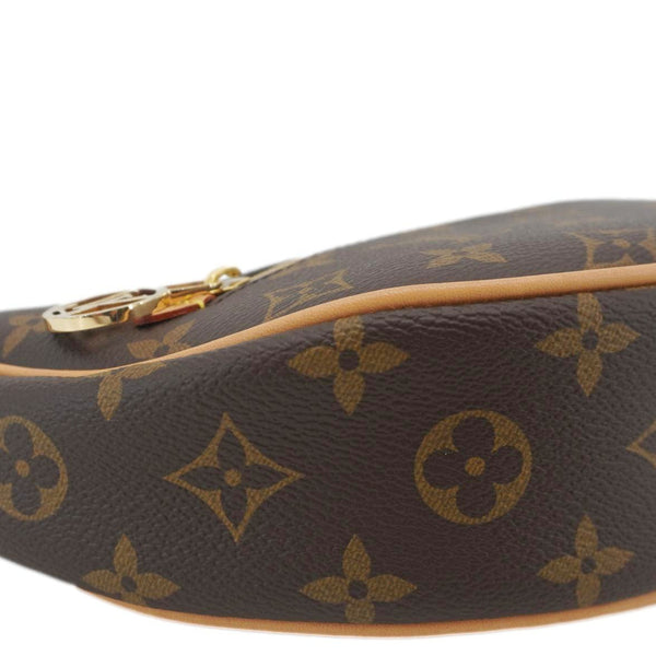 LOUIS VUITTON Loop Half Moon Monogram Canvas Shoulder Bag Brown
