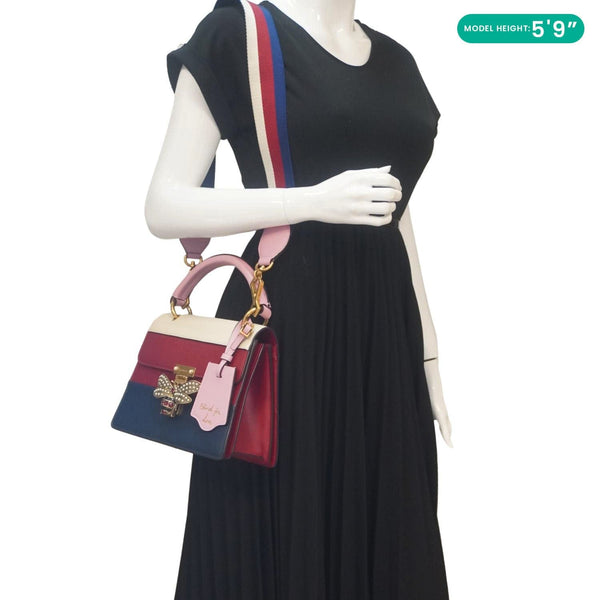 GUCCI Queen Margaret Bee Blind For Love Leather Shoulder Bag Multicolor 476541