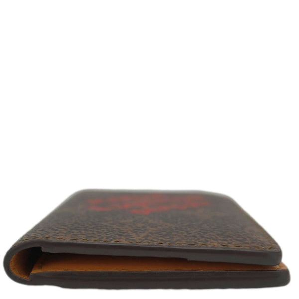 LOUIS VUITTON Pocket Organizer Monogram Canvas Wallet Brown