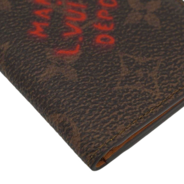 LOUIS VUITTON Pocket Organizer Monogram Canvas Wallet Brown