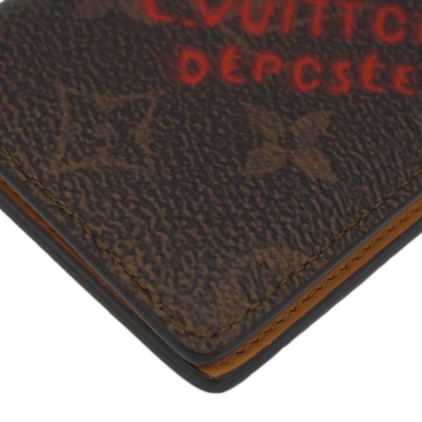 LOUIS VUITTON Pocket Organizer Monogram Canvas Wallet Brown