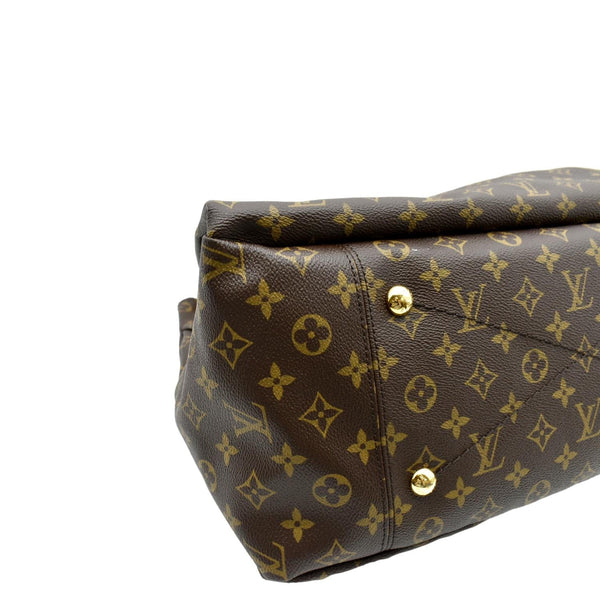 LOUIS VUITTON Artsy MM Monogram Canvas Hobo Bag Brown