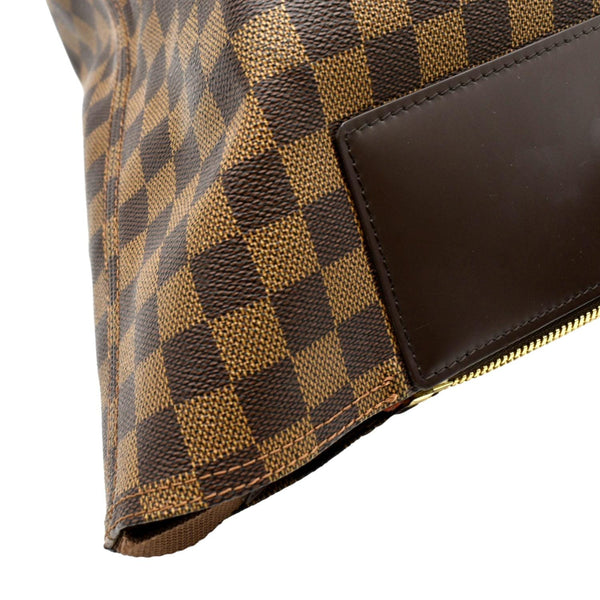 LOUIS VUITTON Greenwich PM Damier Ebene Travel Tote Bag Brown