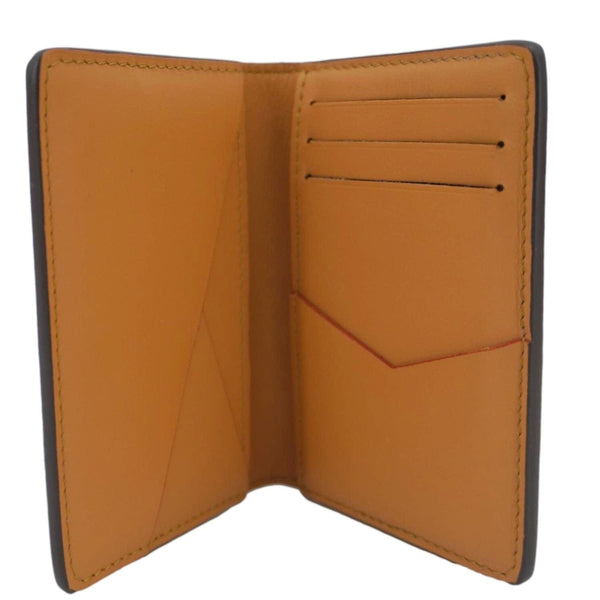 LOUIS VUITTON Pocket Organizer Monogram Canvas Wallet Brown