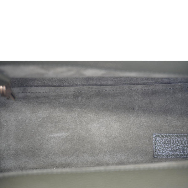 YVES SAINT LAURENT Sac De Jour Leather Shoulder Bag Olive Green