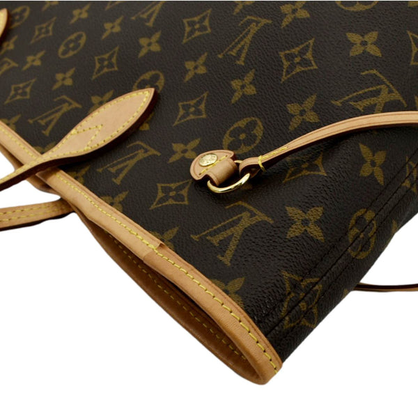 LOUIS VUITTON Neverfull MM Monogram Canvas Tote Bag Brown