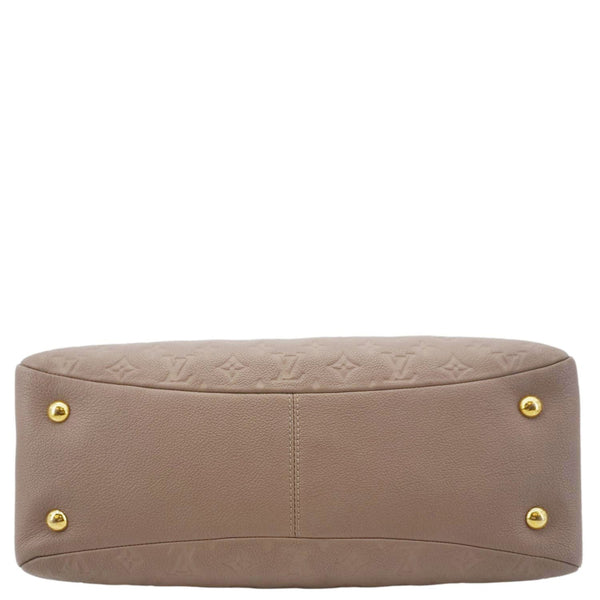 LOUIS VUITTON Ponthieu MM Empreinte Leather Shoulder Bag Taupe
