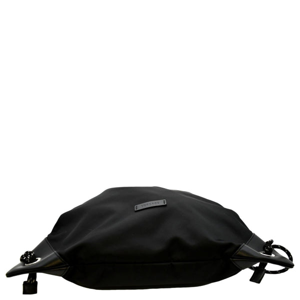 VERSACE La Medusa Drawstring Nylon Backpack Bag Black