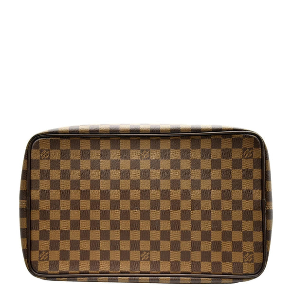 LOUIS VUITTON Greenwich PM Damier Ebene Travel Tote Bag Brown