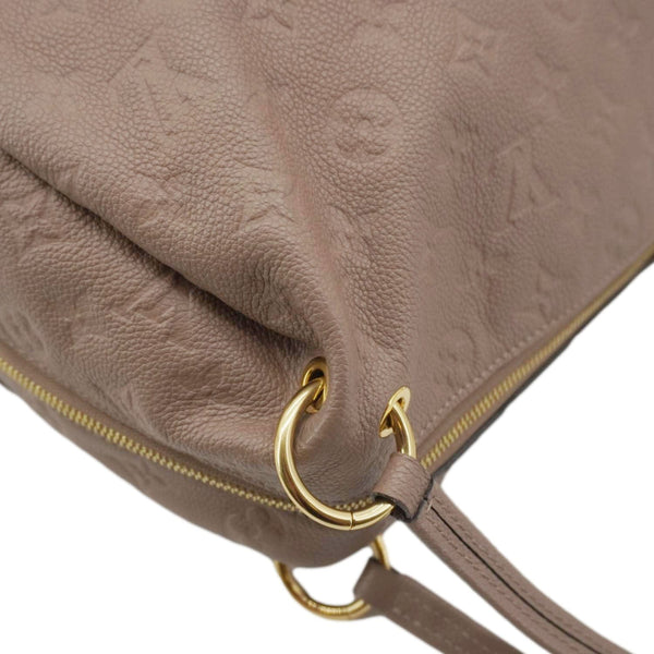 LOUIS VUITTON Ponthieu MM Empreinte Leather Shoulder Bag Taupe