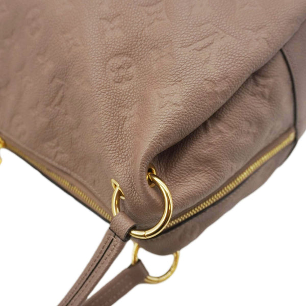 LOUIS VUITTON Ponthieu MM Empreinte Leather Shoulder Bag Taupe