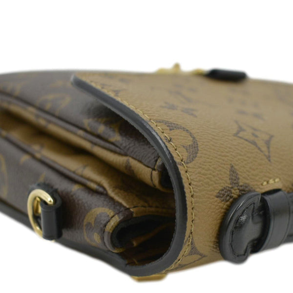 LOUIS VUITTON Metis Pochette Reverse Monogram Canvas Crossbody Bag Brown