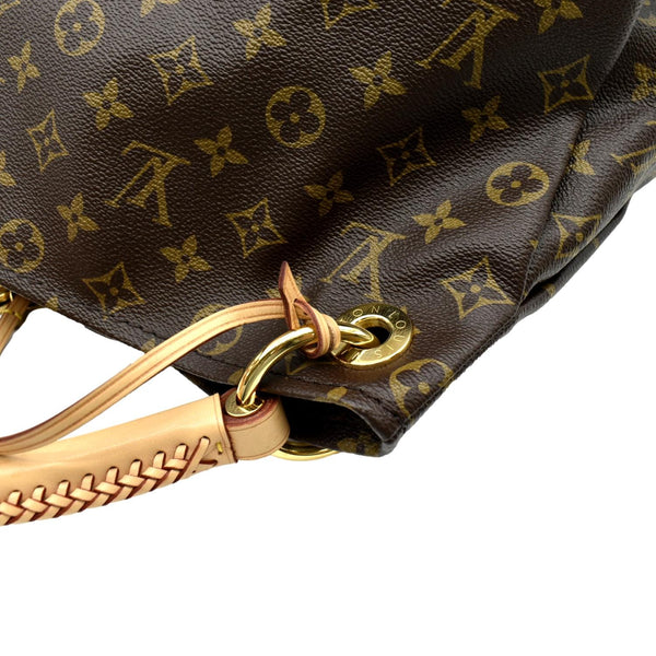 LOUIS VUITTON Artsy MM Monogram Canvas Hobo Bag Brown