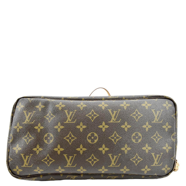 LOUIS VUITTON Neverfull MM Monogram Canvas Tote Bag Brown