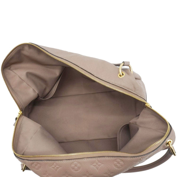 LOUIS VUITTON Ponthieu MM Empreinte Leather Shoulder Bag Taupe