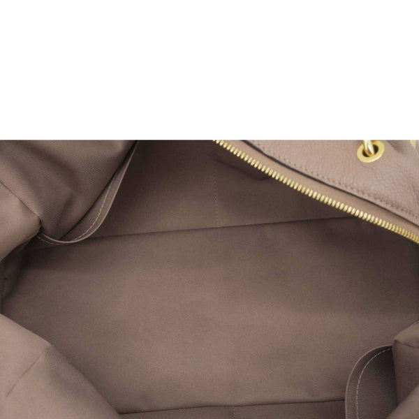 LOUIS VUITTON Ponthieu MM Empreinte Leather Shoulder Bag Taupe
