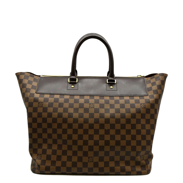 LOUIS VUITTON Greenwich PM Damier Ebene Travel Tote Bag Brown