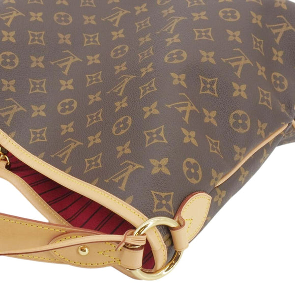 LOUIS VUITTON Delightful MM NM Monogram Canvas Hobo Bag Brown