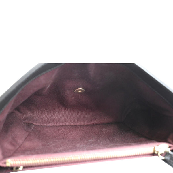 CHANEL Coco Flap Chevron Stitched Leather Shoulder Bag Black