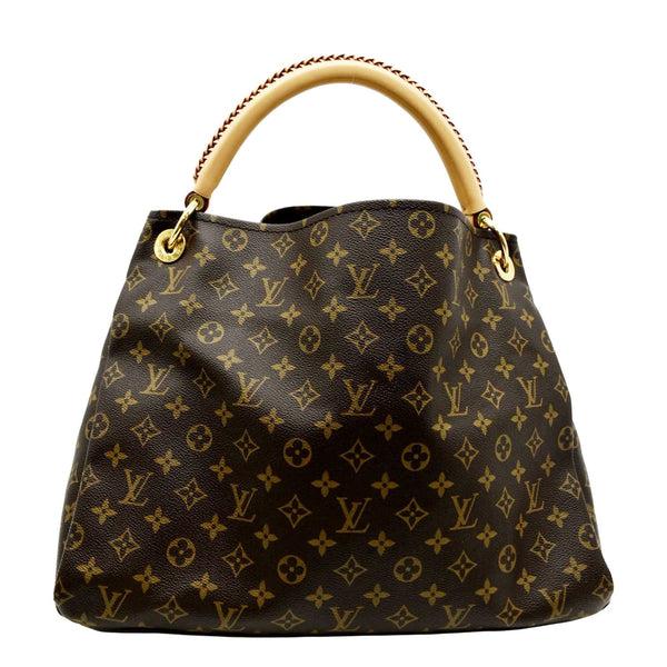 LOUIS VUITTON Artsy MM Monogram Canvas Hobo Bag Brown
