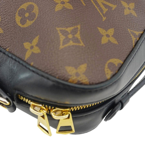 LOUIS VUITTON Saintonge Monogram Canvas Shoulder Bag Black
