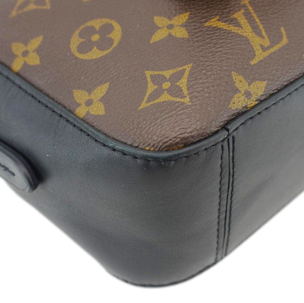 LOUIS VUITTON Saintonge Monogram Canvas Shoulder Bag Black