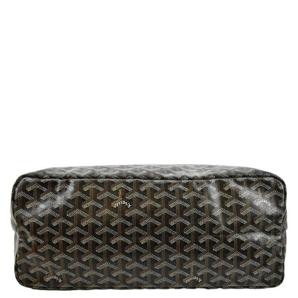 GOYARD Saint Louis PM Chevron Print Canvas Tote Bag Black