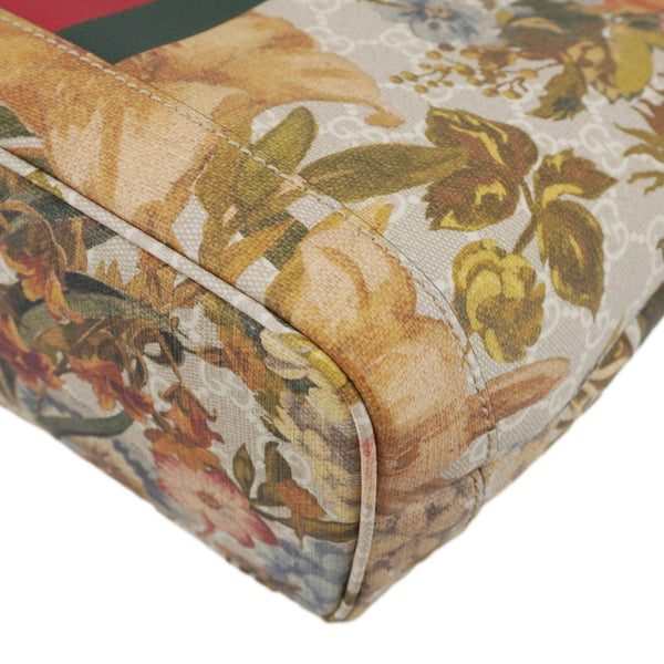 GUCCI Ophidia Small GG Supreme Flora Canvas Tote Bag Multicolor 726762