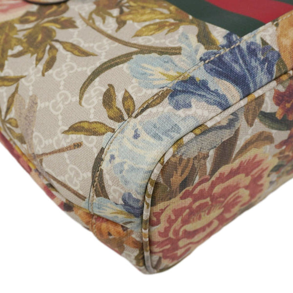 GUCCI Ophidia Small GG Supreme Flora Canvas Tote Bag Multicolor 726762