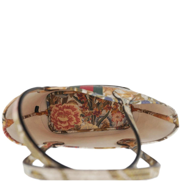 GUCCI Ophidia Small GG Supreme Flora Canvas Tote Bag Multicolor 726762