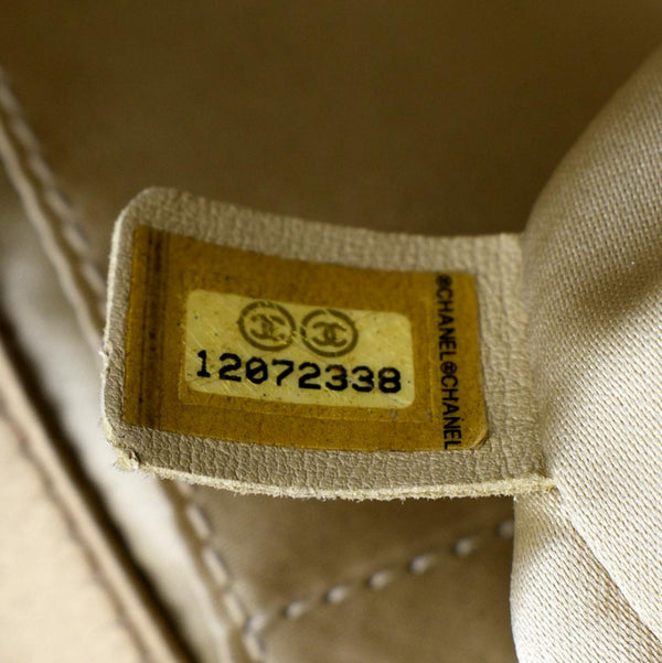 CHANEL East West Satin Single Flap Shoulder Bag Gold