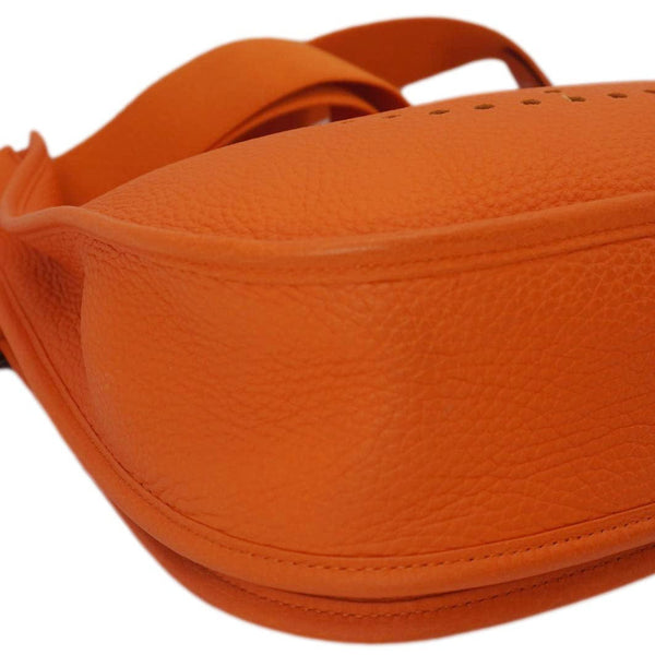 HERMES Evelyne III 29 Taurillon Leather Crossbody Bag Orange