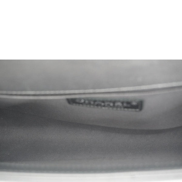 CHANEL Boy Flap Tweed Bag Shoulder Bag Silver