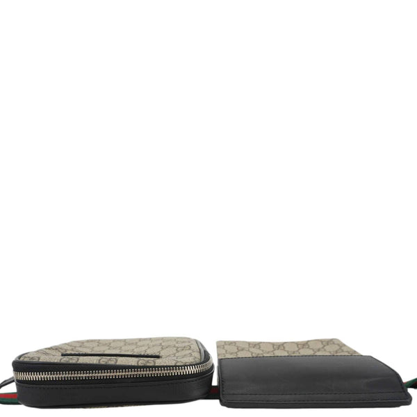 GUCCI GG Supreme Canvas Belt Bag Beige 450956