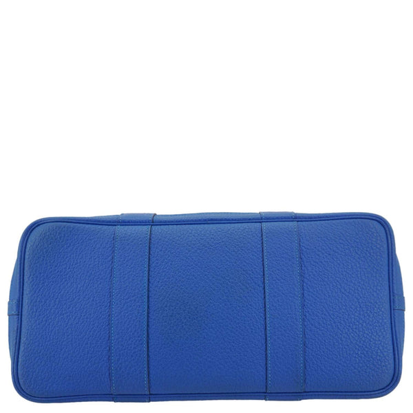 HERMES Garden Party 36 Negonda Leather Tote Bag Blue