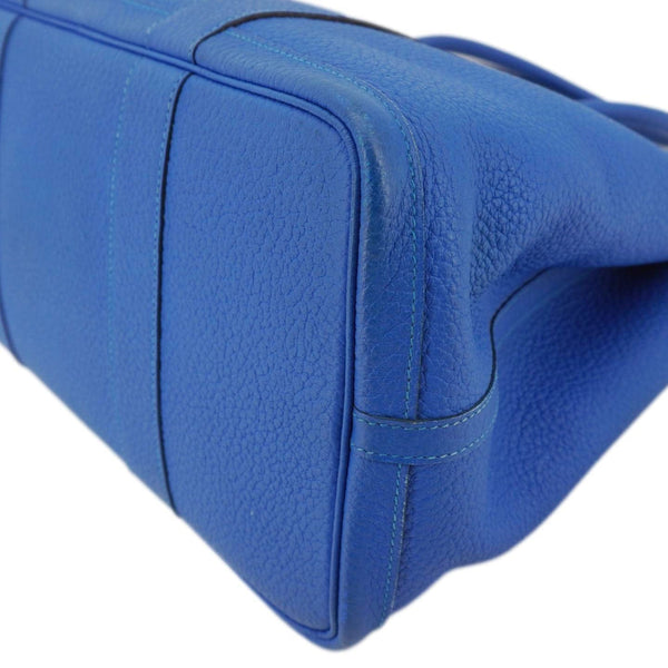 HERMES Garden Party 36 Negonda Leather Tote Bag Blue