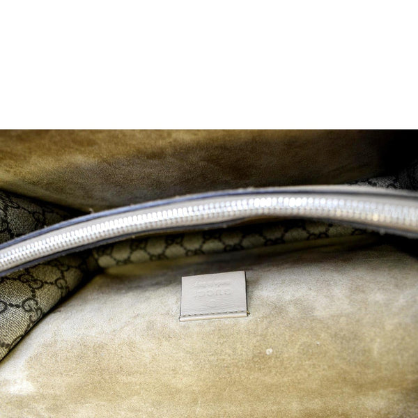 GUCCI Dionysus Small GG Supreme Canvas Shoulder Bag Beige 400249