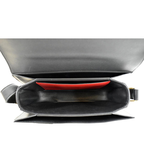 VALENTINO Supervee Leather Crossbdoy Bag Black