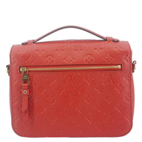 LOUIS VUITTON Metis Pochette Empreinte Leather Crossbody Bag Red