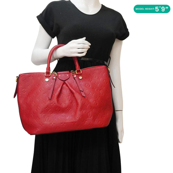LOUIS VUITTON Mazarine Monogram Empreinte Shoulder Bag Red