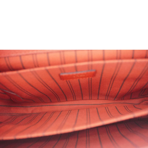 LOUIS VUITTON Metis Pochette Empreinte Leather Crossbody Bag Red