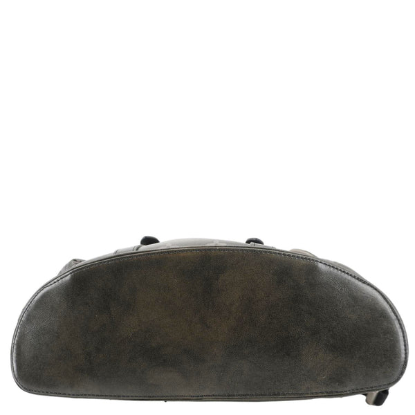 LOUIS VUITTON Christopher MM Brushed Monogram Cowhide Leather Backpack Black