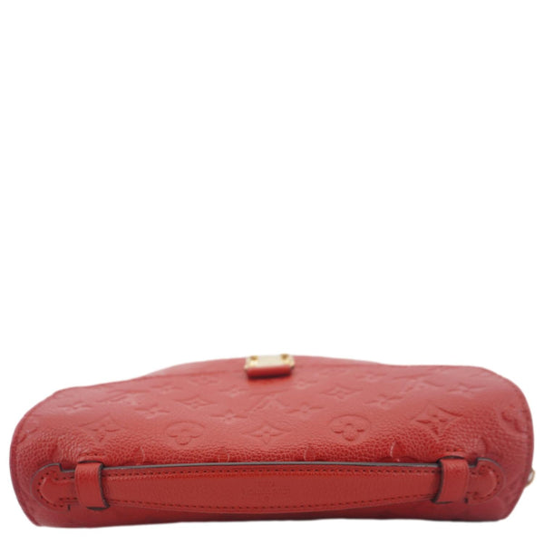 LOUIS VUITTON Metis Pochette Empreinte Leather Crossbody Bag Red