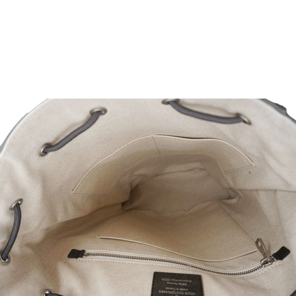 LOUIS VUITTON Christopher MM Brushed Monogram Cowhide Leather Backpack Black