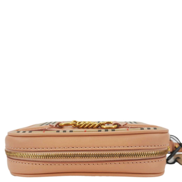 BURBERRY 1983 Knight Link Check Canvas Bumbag Beige